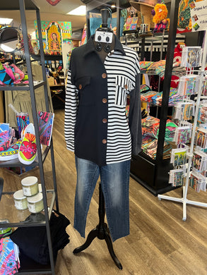 Stripe Shacket