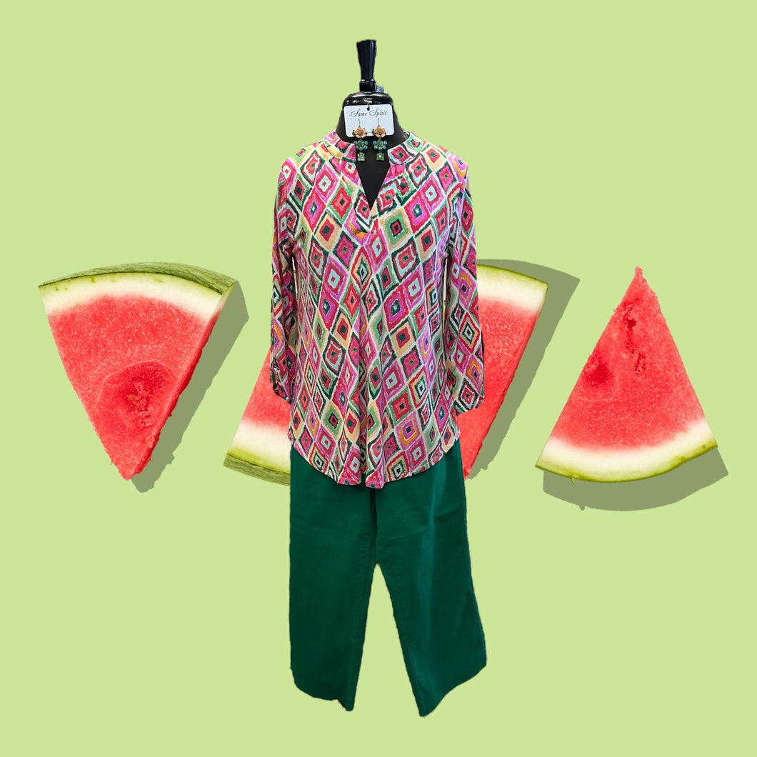 Watermelon Cabana Top