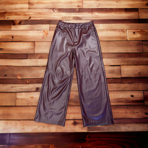 Choco Faux Leather Pants