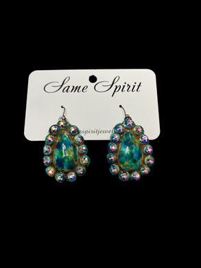 Dark Turquoise Mini Sugar Earrings