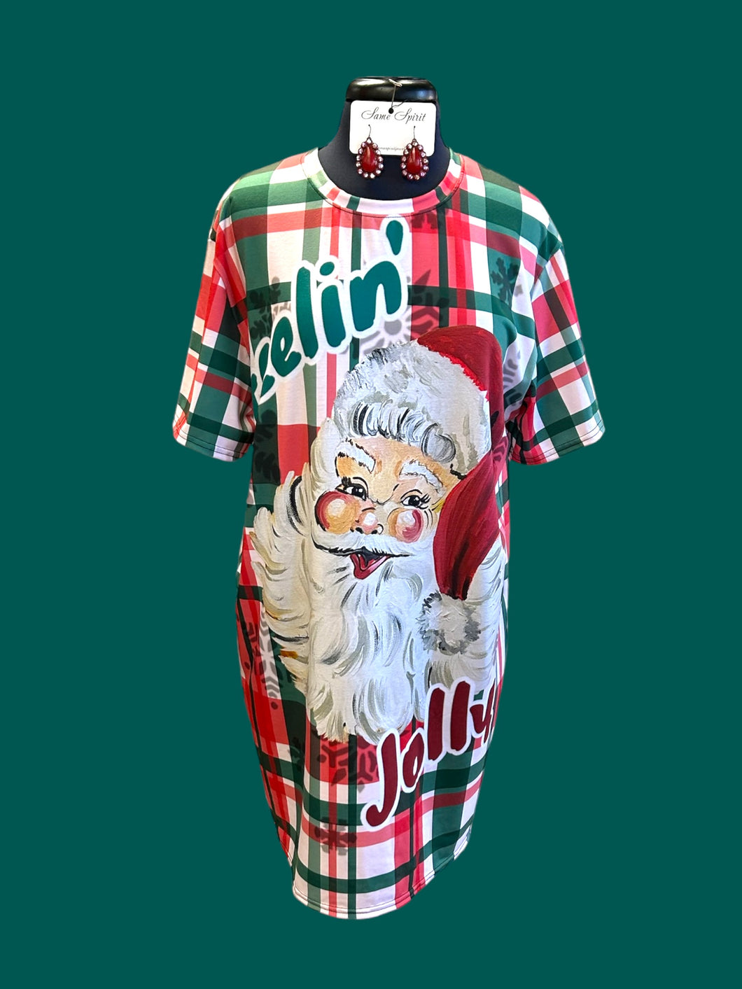 Feelin' Jolly T-shirt Dress