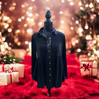 Black Velvet Tunic Sale