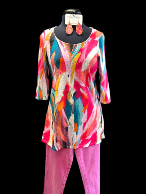 Flamingo Feather Tunic