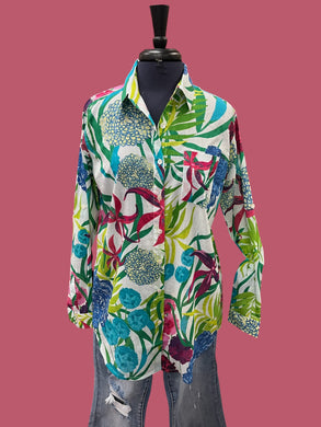 Hydrangea Boyfriend Shirt