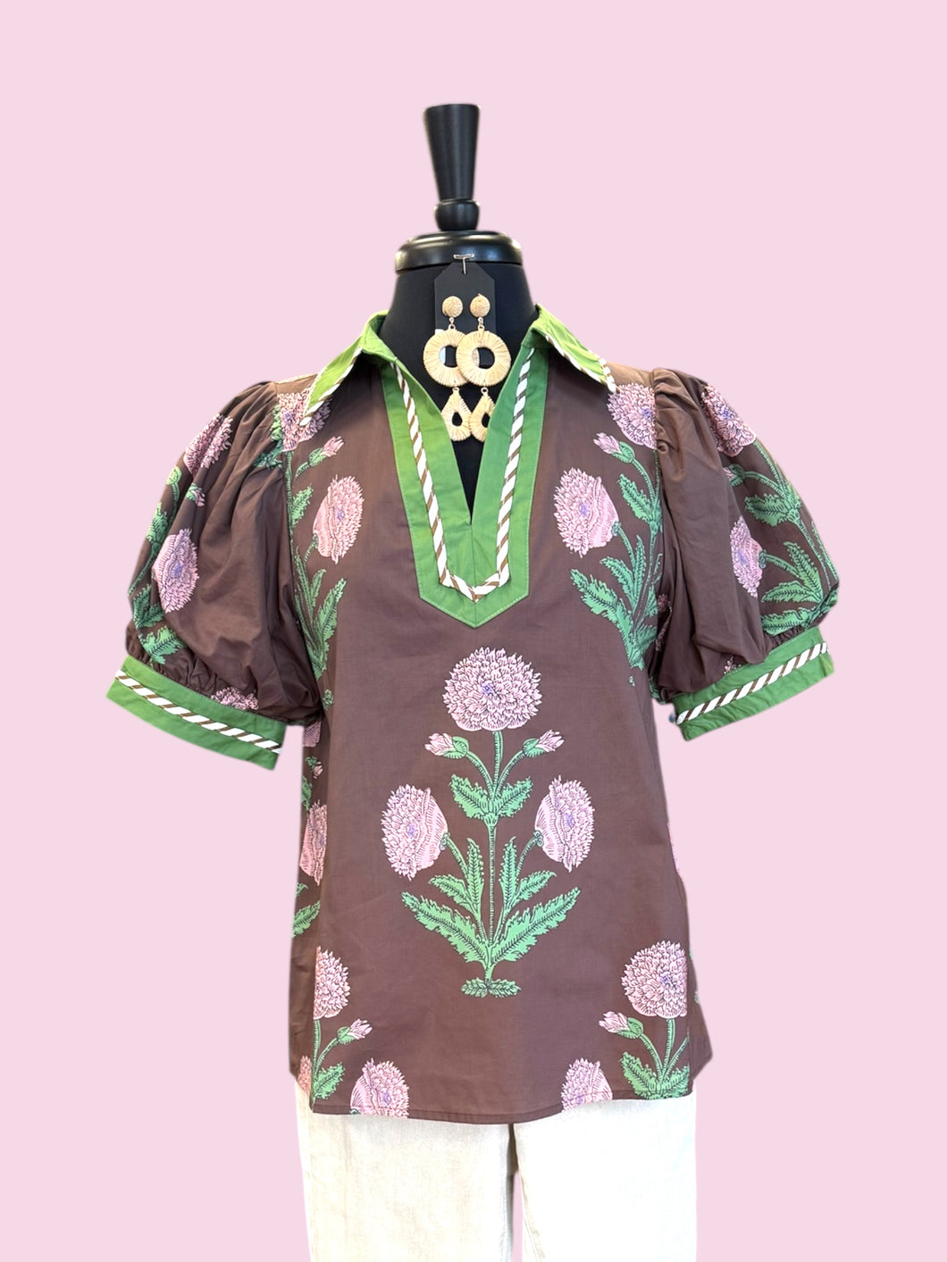 Pink Marigold Top