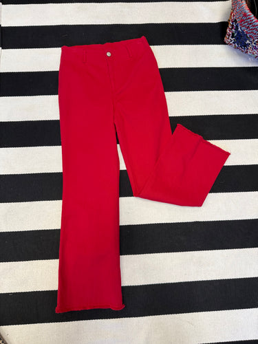 Red Stretch Jean