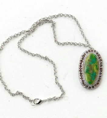 Stone Green Havana Necklace
