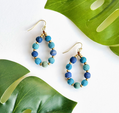 Azure Teardrop Earrings