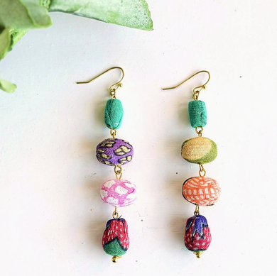 Pebbled Drop Earrings