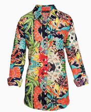 Load image into Gallery viewer, Navy Tropical Top