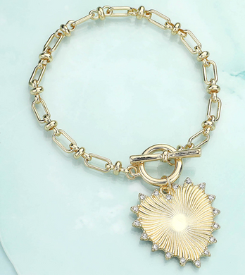 Sunburst Heart Bracelet