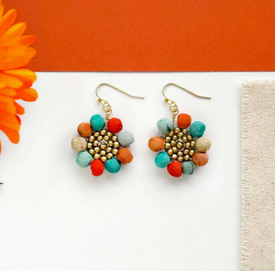 Capri Sunflower Earrings