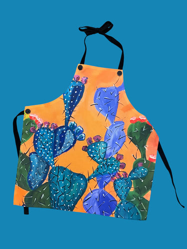 Orange Cactus Apron