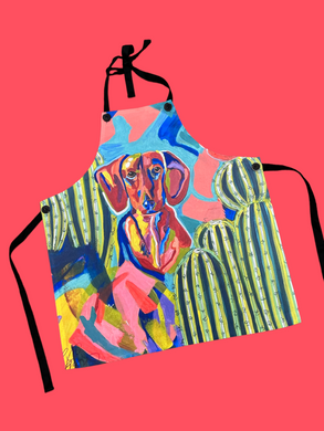 Abstract Dachshund Apron