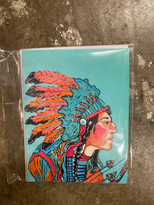 Indian Chief Notecards