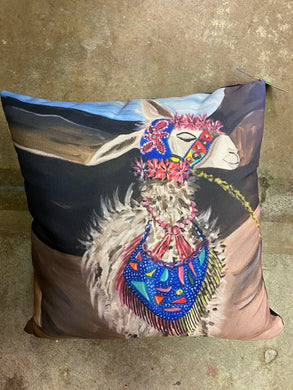Peruvian Llama Pillow