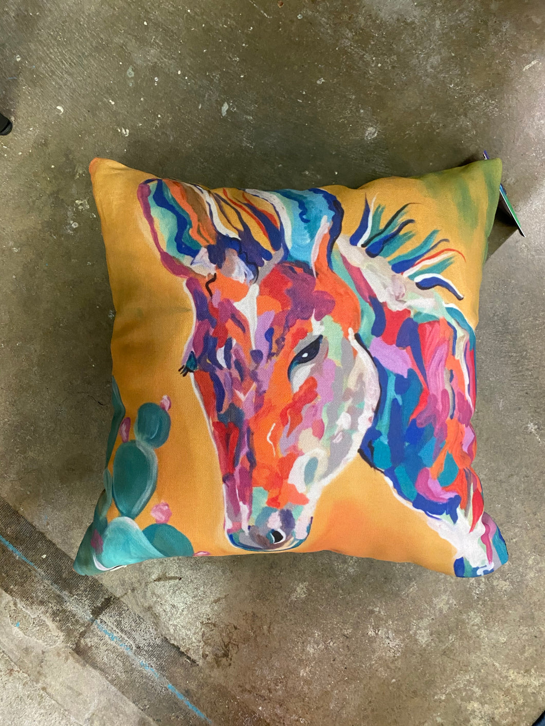Sunset Donkey Pillow
