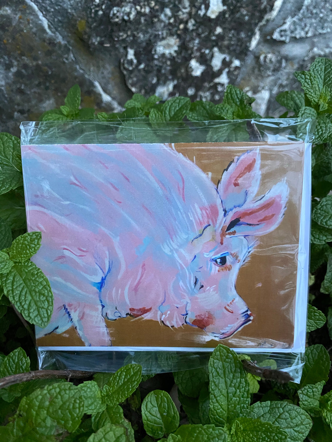 Pink Pig Notecards