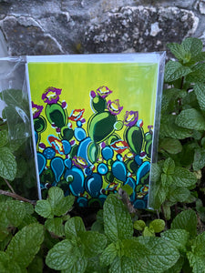 Lime Cactus Notecards
