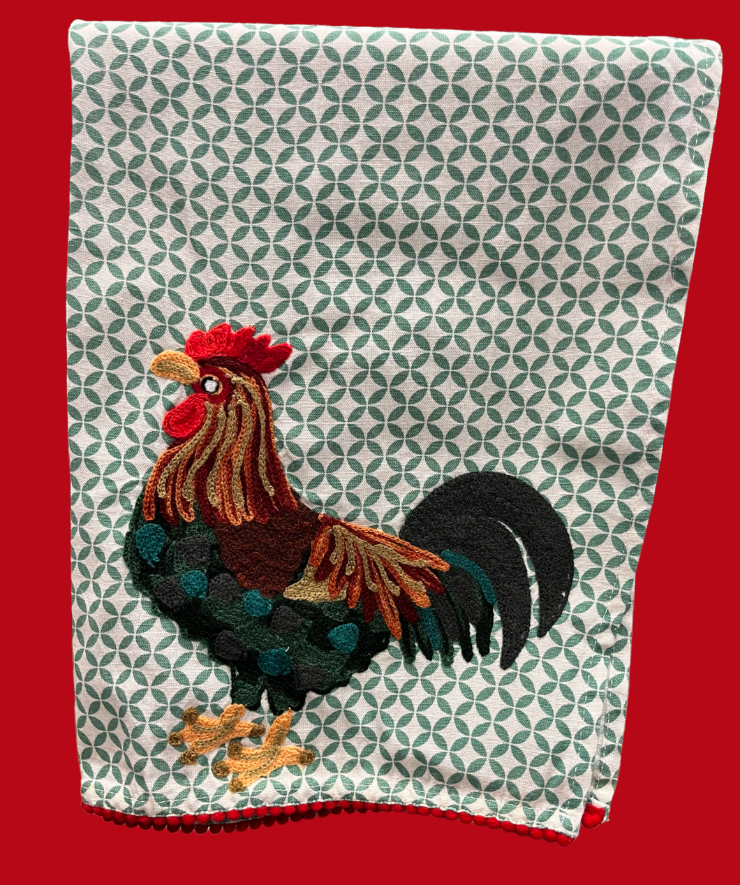 Barnyard Rooster Tea Towel