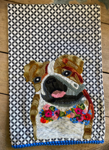 Bulldog Tea Towel