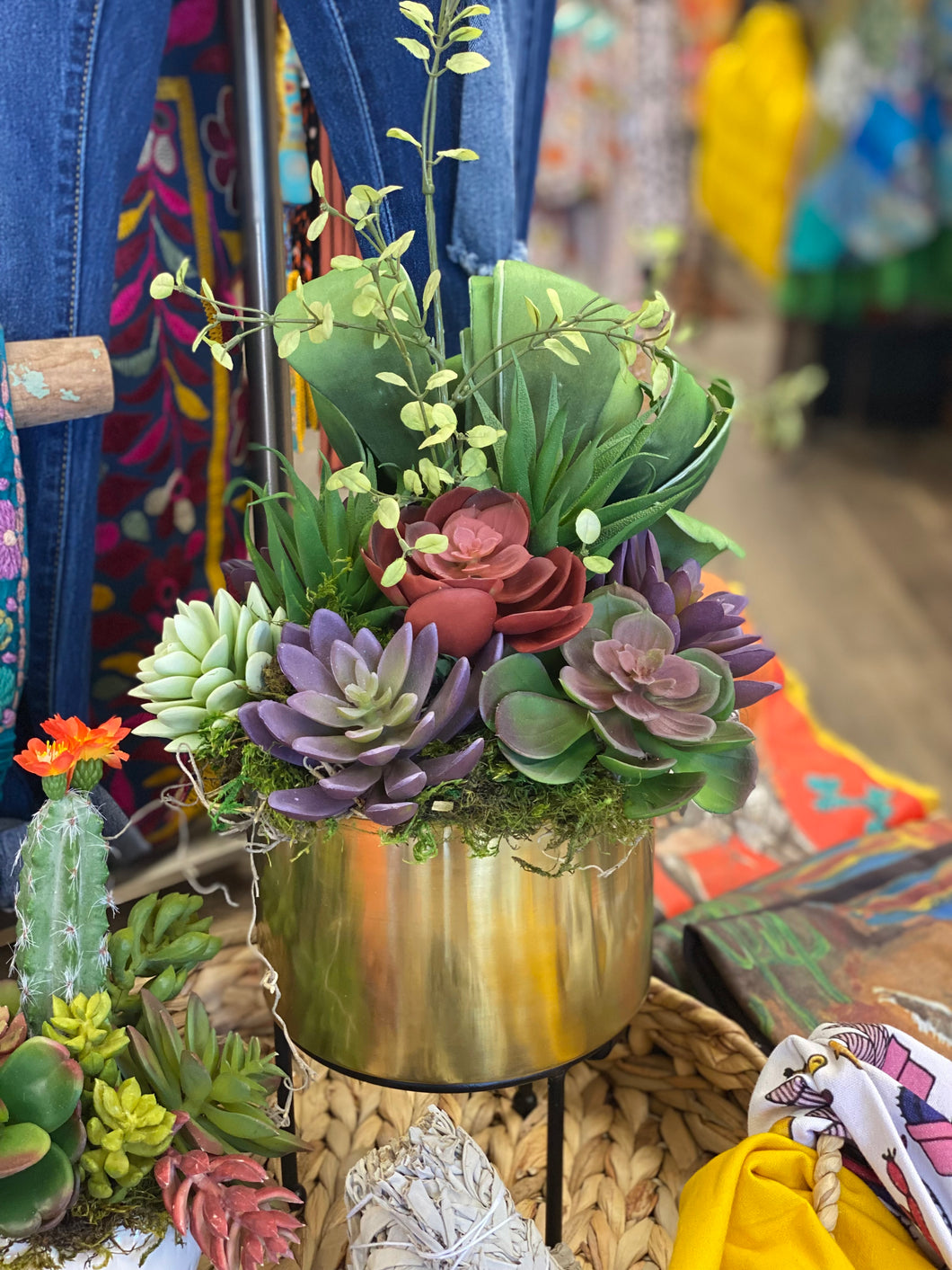 gold succulent planter Gold Planter – Unorthodox