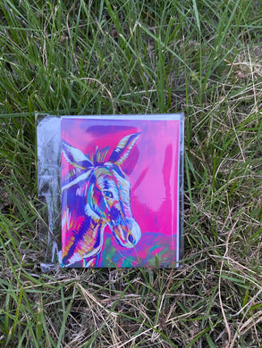 Pink Donkey Notecards