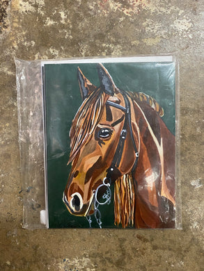 Olive Horse Notecards