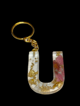 Load image into Gallery viewer, Nature Monogram Keychain