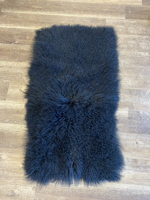 Black Tibetan Wool Rug Sale