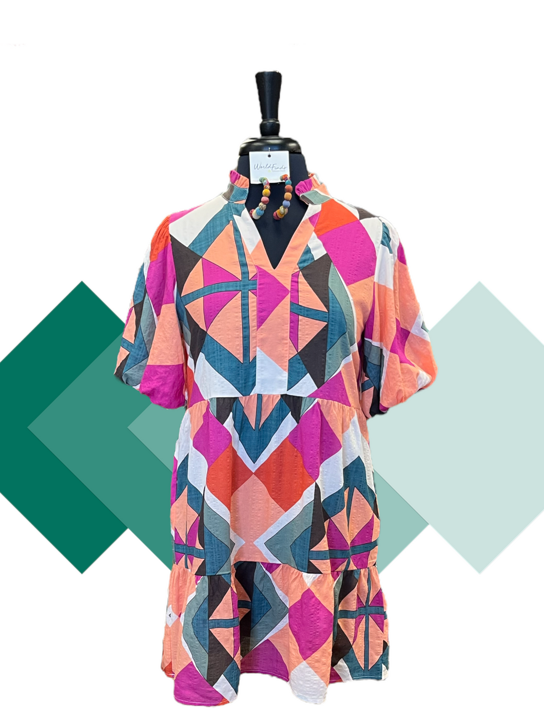 Geometrics Dress Reg/Plus SALE