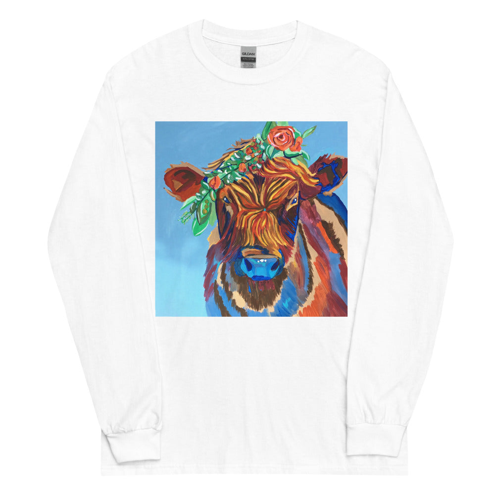 Boho Cow Long Sleeve Tee