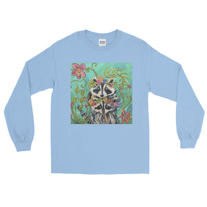 Long Sleeve Whimsy Twinsy Raccoon T-Shirt