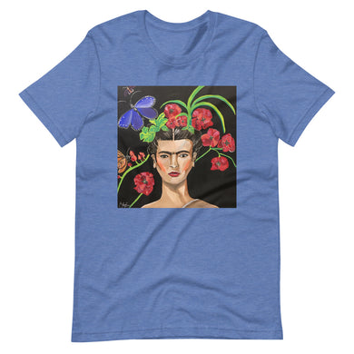 Frida Floral Short-Sleeve Unisex T-Shirt