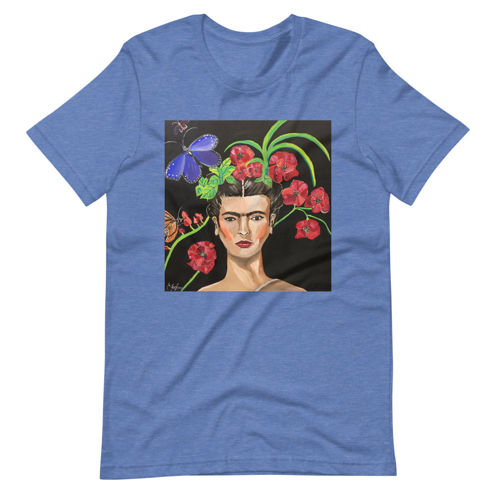 Frida Floral Short-Sleeve Unisex T-Shirt