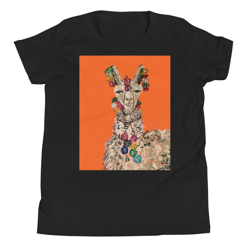 Orange Llama Youth SS T-Shirt